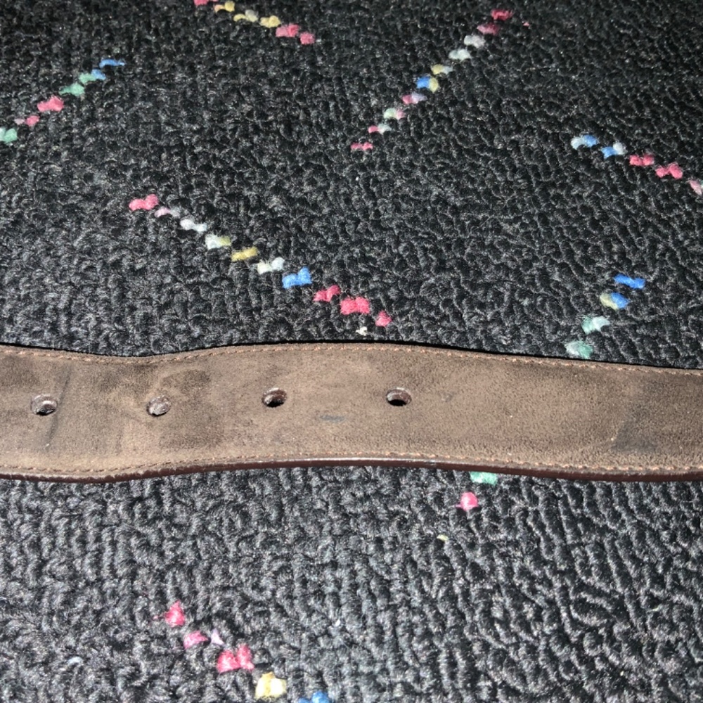 Salvatore Ferragamo unisex brown suede belt - Picture 5 of 8